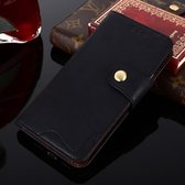 Voor OPPO F17 / A73 Rivet PU + TPU horizontale flip lederen tas met houder & kaartsleuven en portemonnee (zwart)