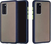 Voor Huawei P40 Skin Hand Feeling Series Anti-fall Frosted PC + TPU beschermhoes (blauw)