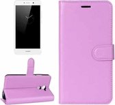 Voor Huawei Enjoy 7 Plus / Y7 Prime Litchi Texture Horizontale Flip Leren Case met Houder & Kaartsleuven & Portemonnee (Paars)