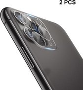 2 STKS ENKAY Hat-Prince 9H Achteruitrijcamera Lens Gehard Glas Film Volledige dekking Beschermer voor iPhone 11 Pro / 11 Pro Max