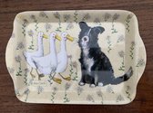 Alex Clark Dienblad Klein Formaat Daisy Field ~ Melamine Tray Hond en Ganzen