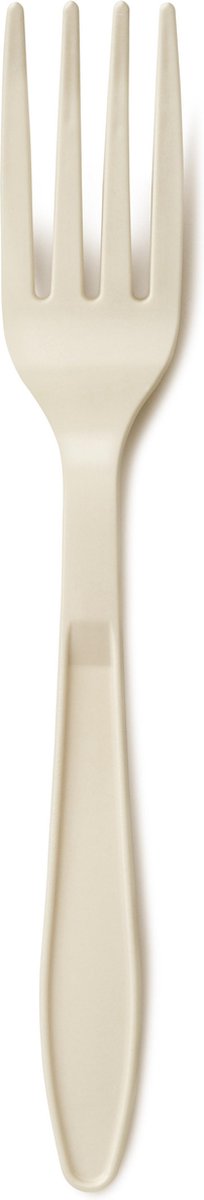 Mater-Bi vork wit (16,5cm) - 100 stuks