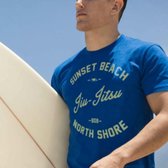 Bad Boy BJJ Shore Break T-shirts Blauw maat XL