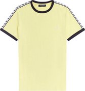 Fred Perry Ringer T-shirt - Mannen - geel - wit - zwart