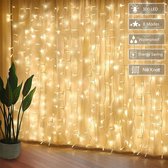 Lichtketting | Lichtgordijn | 300 LEDS | 3x3 Meter | 8 Modi | Binnen & Buiten | Decoratie
