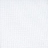 Blanc Iriserend ( Glitter) 5,5 kruisjes per cm - 14 count DMC Aidastof 38,1x45,7cm Voorgesneden