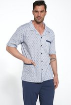 cornette Lange pyjama voor heren, pyjamaset, katoen, 100%, nachtkleding, lange gestreepte blouse en lange broek, comfortabel en warm, gemaakt in de EU, 115/234, M