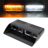 DC 12 V 4.2 W 16 LEDs Crystal Lamp Kralen Auto Voorruit Waarschuwingslamp 18 Flitspatronen (Verstelbaar)