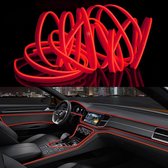 3m Koud Licht Flexibel LEIDEN Strooklicht voor Autodecoratie (Rood licht)