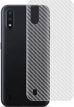 Voor Galaxy A01 IMAK Carbon Fiber Pattern PVC Back Protective Film