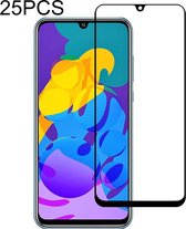 25 STUKS 9H Oppervlaktehardheid 2.5D Volledige lijm Volledig scherm Gehard glas Film voor Huawei Honor Play 4T Pro