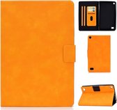 Voor Kindle Fire 7 2015/2017/2019 Koeienhuid Textuur Horizontale Flip Leren Case met Houder & Kaartsleuven & Slaap / Wekfunctie (Khaki)