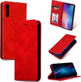 Retro Skin Feel Business magnetische horizontale lederen flip-hoes voor Geschikt voor Xiaomi 9 SE (rood)