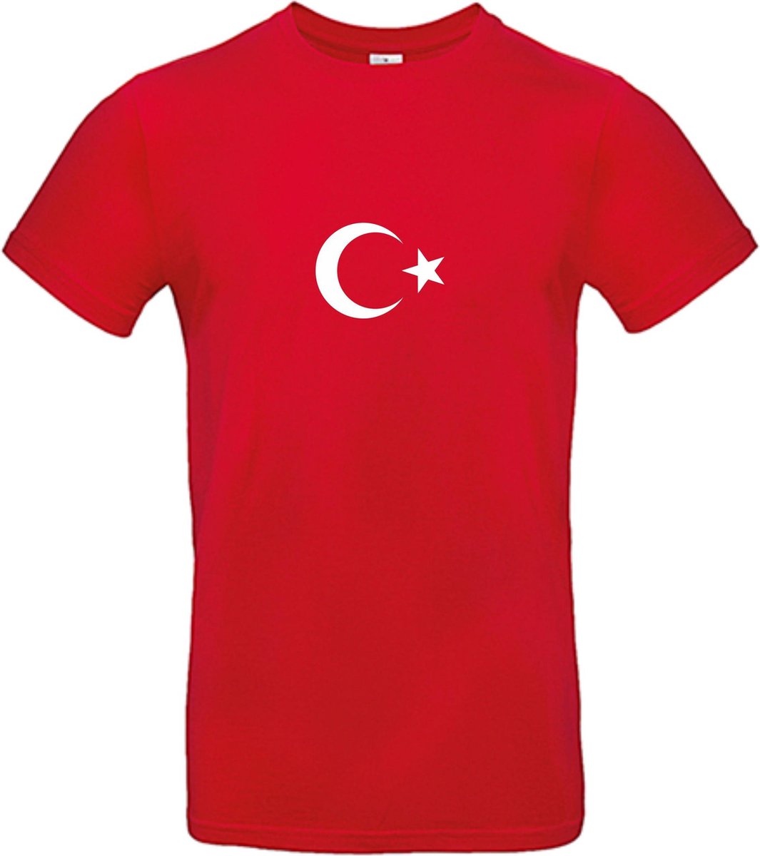 Turkiye - WK shirt - Voetbalshirts - Turkije - Rood T-shirt korte mouw - Maat 3XL - 100% Cotton