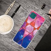 Voor Samsung Galaxy A22 5G Abstract marmer patroon TPU beschermhoes (sterrenhemel)
