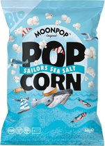 Moonpop Popcorn - Sea salt - 60 gram x 10 stuks