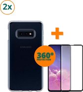 Samsung Galaxy S10e Front & Back Protection | 2x Samsung Galaxy S10e Screenprotector | 2x Samsung Galaxy S10e Silicone case