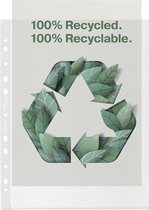 Esselte Recycle A4 Maxi PP Showtas - Gemaakt Van Extra Sterk 100% Gerecycled Plastic - 50x Transparante, Milieuvriendelijke Insteekhoezen - Duurzaamheid - Voor Thuiswerken - Ideaal Voor Thuis