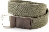 XXL Belts Herenriem Elastisch 1666 - Olijfgroen - 145 cm