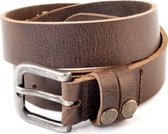 Kidzzbelts Jongenskinderriem Jeans 1883 - Bruin  - 65 cm