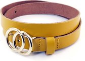 Kidzzbelts Meisjesriem 1984 - Oker - 75 cm