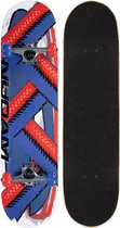 Nijdam Classic Skateboard - Omni Reverse - Rood/Blauw