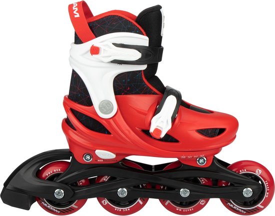 Nijdam Inline Skates Verstelbaar - Red Racer - 33-36