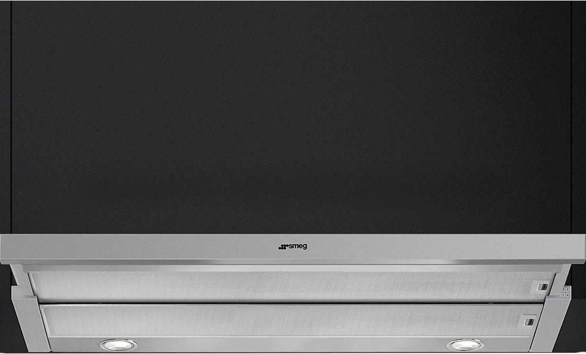 Smeg KSET999XE afzuigkap Semi-inbouw (uittrekbaar) Zilver 647 mÂł/uur A