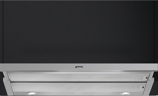 Smeg KSET999XE afzuigkap Semi-inbouw (uittrekbaar) Zilver 647 m³/uur A