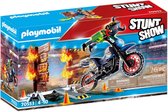 PLAYMOBIL Stuntshow Motor met vuurmuur - 70553 - Multicolor