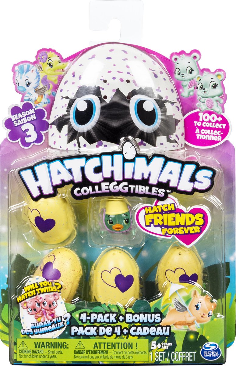 Hatchimals CollEGGtibles 4 Pack + Bonus - Season 3