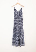 Sissy-Boy - Donkerblauwe maxi jurk met all over print