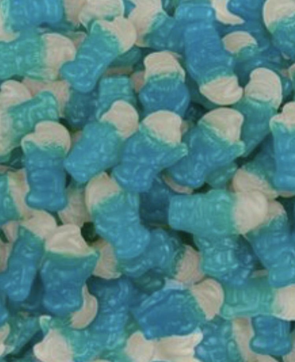 Haribo Kabouters - Snoep - 1kg - Blauw - Wit