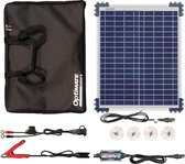 Optimate Solar Duo Zonnepaneel 20W Solar Panel Travel kit , 6-stappen 12V / 12.8V 1,67A gesloten solar accu besparende lader & druppellader