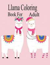 Llama Coloring Book For Adult