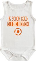 Romper - Ik scoor goed bij de heren - maat: 86/92 - kapmouw - baby - EK - EK voetbal - rompertjes baby - rompertjes baby met tekst - rompers - rompertje - rompertjes - stuks 1 - wi