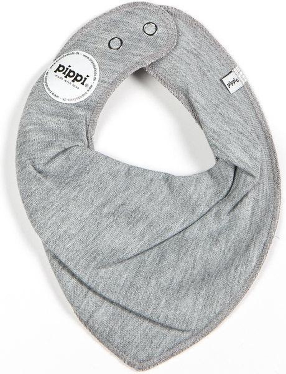 Goedkoopste Pippi Slabbetje Bandana Junior Polykatoen Lichtgrijs One-size