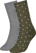 Tommy Hilfiger Sock Dot 2P Dames Sokken - Maat 39/42