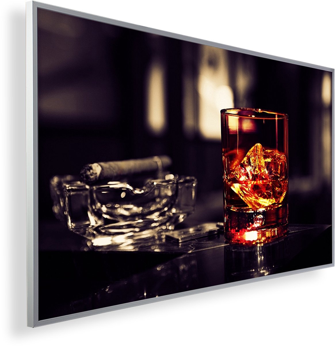Infrarood Verwarmingspaneel 800W met fotomotief en Smart Thermostaat (5 jaar Garantie) - Cigar Whiskey 167