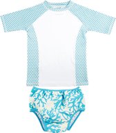 Ducksday – UV zwemset – T-shirt korte mouw + zwemluier – Peuters – Ace – 86