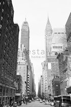 ESTAhome fotobehang NY street view zwart en wit - 157706 - 186 x 279 cm