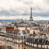 ESTAhome fotobehang Parijs city view beige en grijs - 158810 - 2.79 x 2.79 m