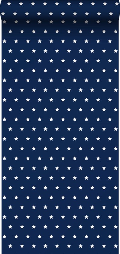 Sanders & Sanders behang sterren marine blauw - 935225 - 53 cm x 10,05 m
