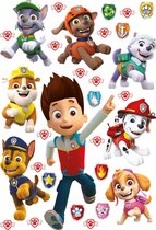 Sanders & Sanders muursticker PAW patrol bruin, rood en geel - 600117 - 42,5 x 65 cm