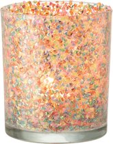 J-Line T-Lichthouder Confetti Glas Mix Set van 4 stuks