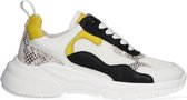 Wysh Maan Lage sneakers - Leren Sneaker - Meisjes - Wit - Maat 39