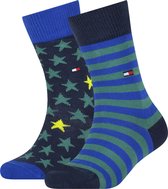 Tommy Hilfiger Stars and Stripes 2P Unisex Sokken - Maat 39/42