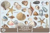 Placemats Seashells - Schelpen - 25 stuks - papier
