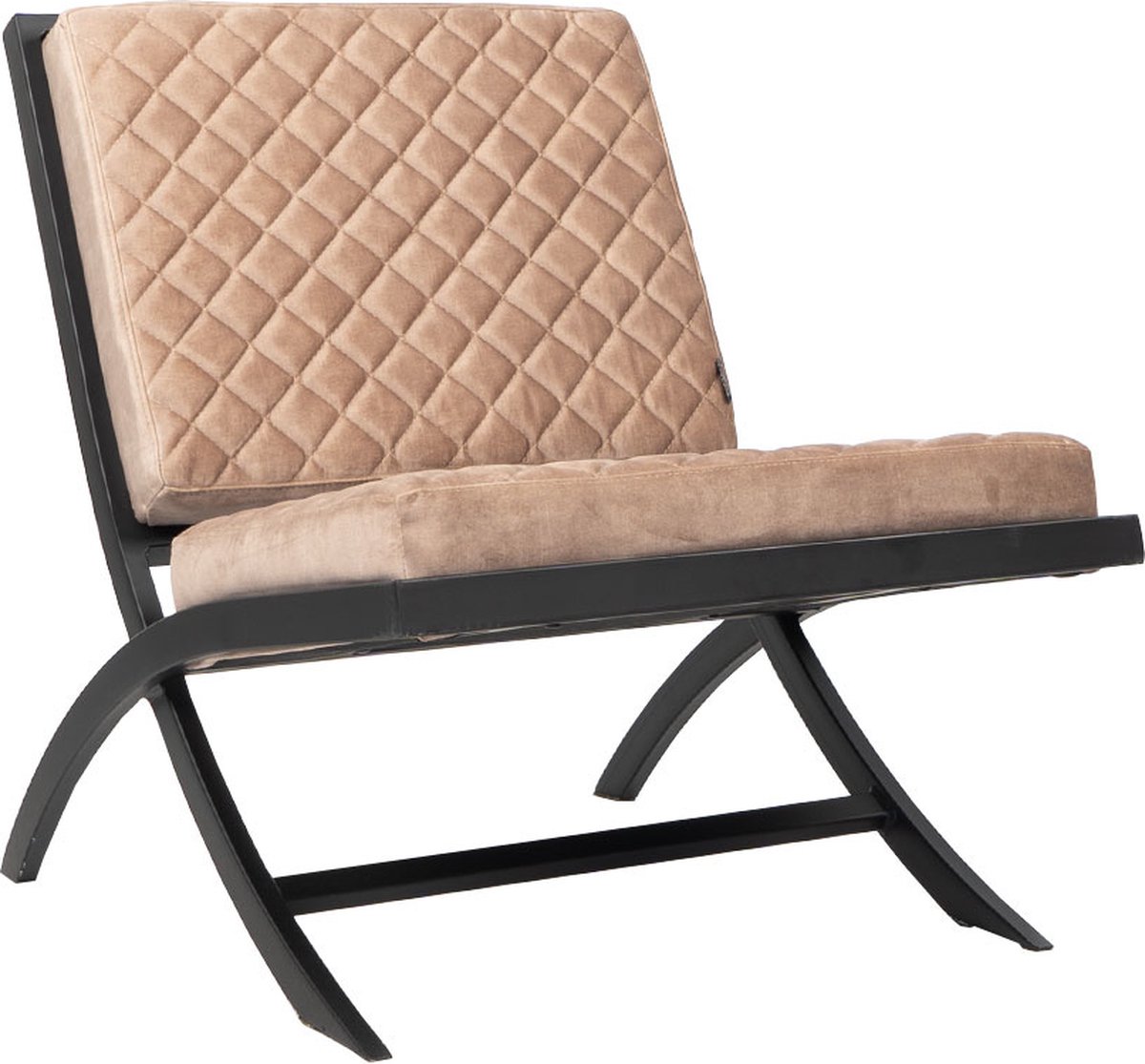 Bronx71® Design fauteuil Madrid velvet taupe