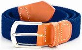 OfeliaT - Elastisch gevlochten riem - Blauw 110cm - Heren / Dames